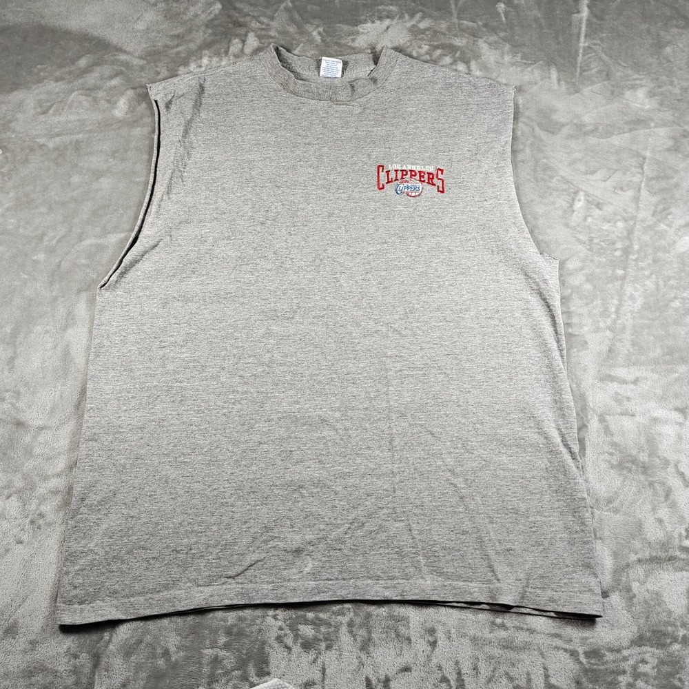 Vintage Los Angeles Clippers Shirt Men XXL Starter Sleeveless Embroidered NBA 90